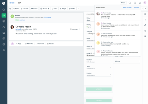 Smart Notifications - important updates in real time 